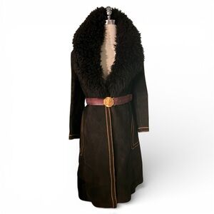 Vintage Leather Shearling Coat - Woodstock worthy!!!!!